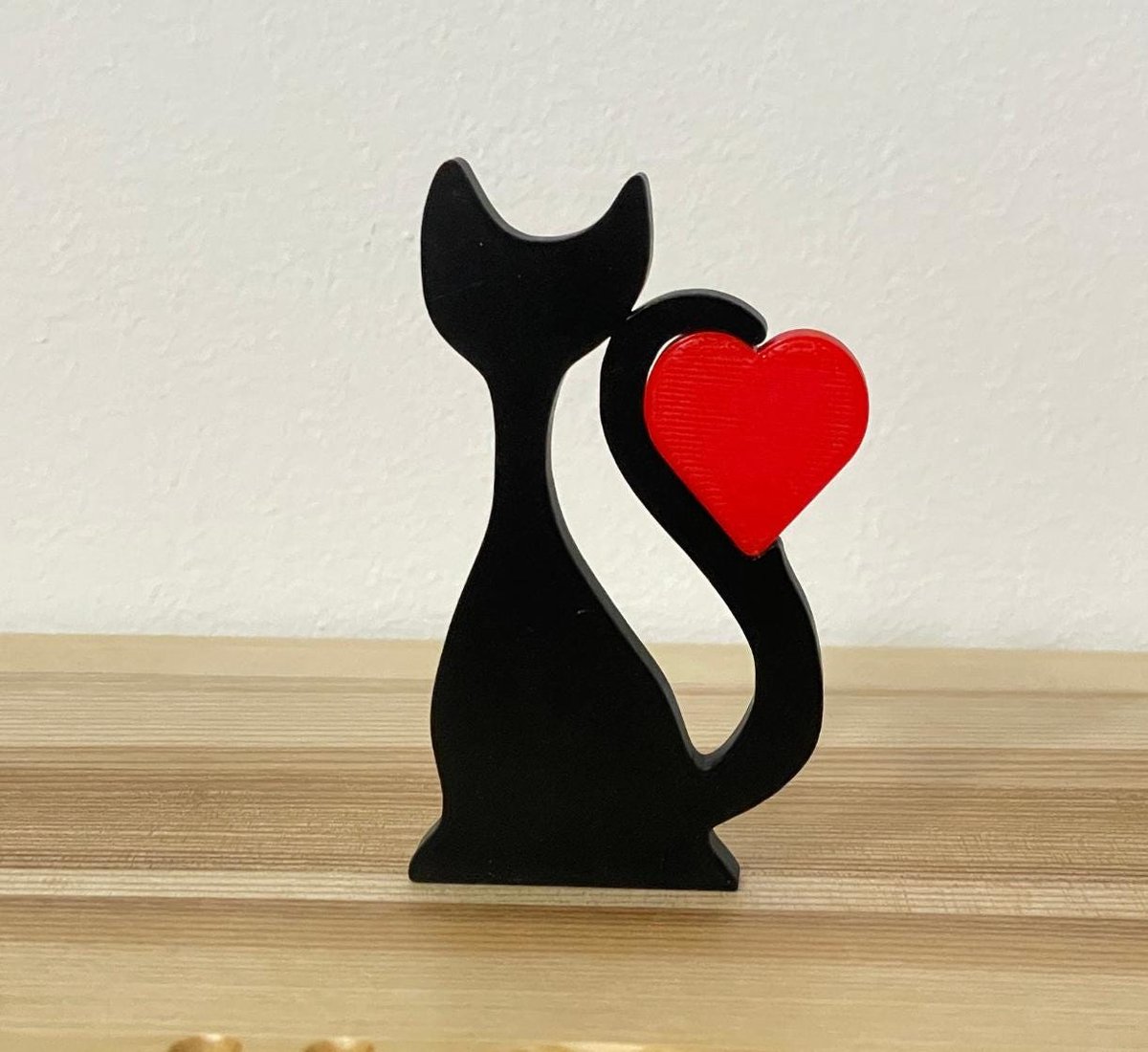 Cat Decoration Silhouette Customizable | Cat Shaped Statue | Black Cat Figure | Cat Home Decoration - Image 1