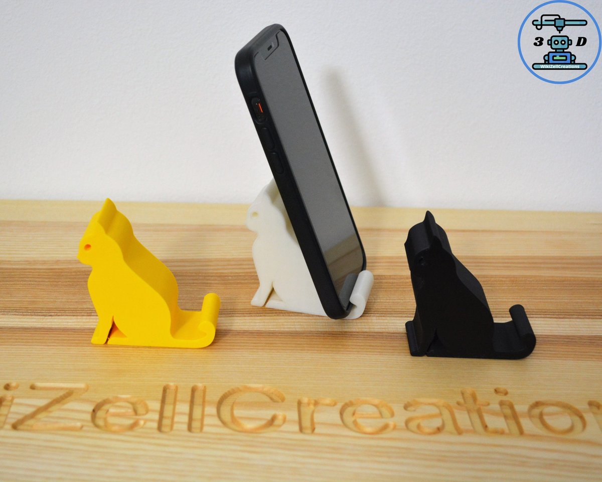 Cat Shaped Phone Stand | Tablet Stand |  Phone stand Cell | Phone Holder | iPhone dock | Animal Phone Stand | Funny Desk Accessory | Kitten - Image 2