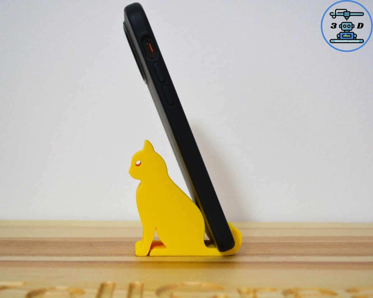 Cat Shaped Phone Stand | Tablet Stand |  Phone stand Cell | Phone Holder | iPhone dock | Animal Phone Stand | Funny Desk Accessory | Kitten - Image 3