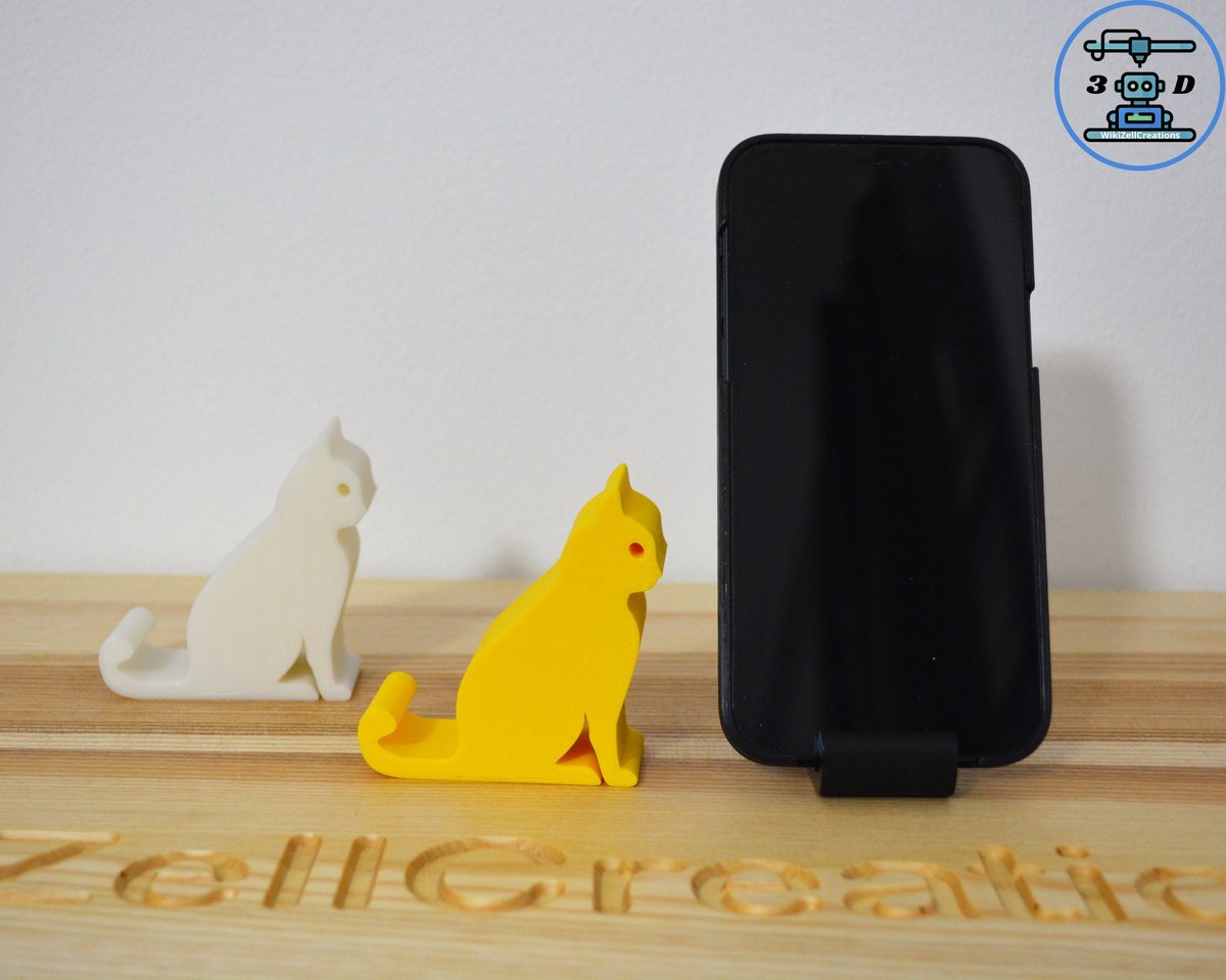Cat Shaped Phone Stand | Tablet Stand |  Phone stand Cell | Phone Holder | iPhone dock | Animal Phone Stand | Funny Desk Accessory | Kitten - Image 4