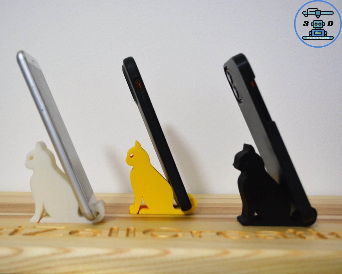Cat Shaped Phone Stand | Tablet Stand |  Phone stand Cell | Phone Holder | iPhone dock | Animal Phone Stand | Funny Desk Accessory | Kitten - Image 5