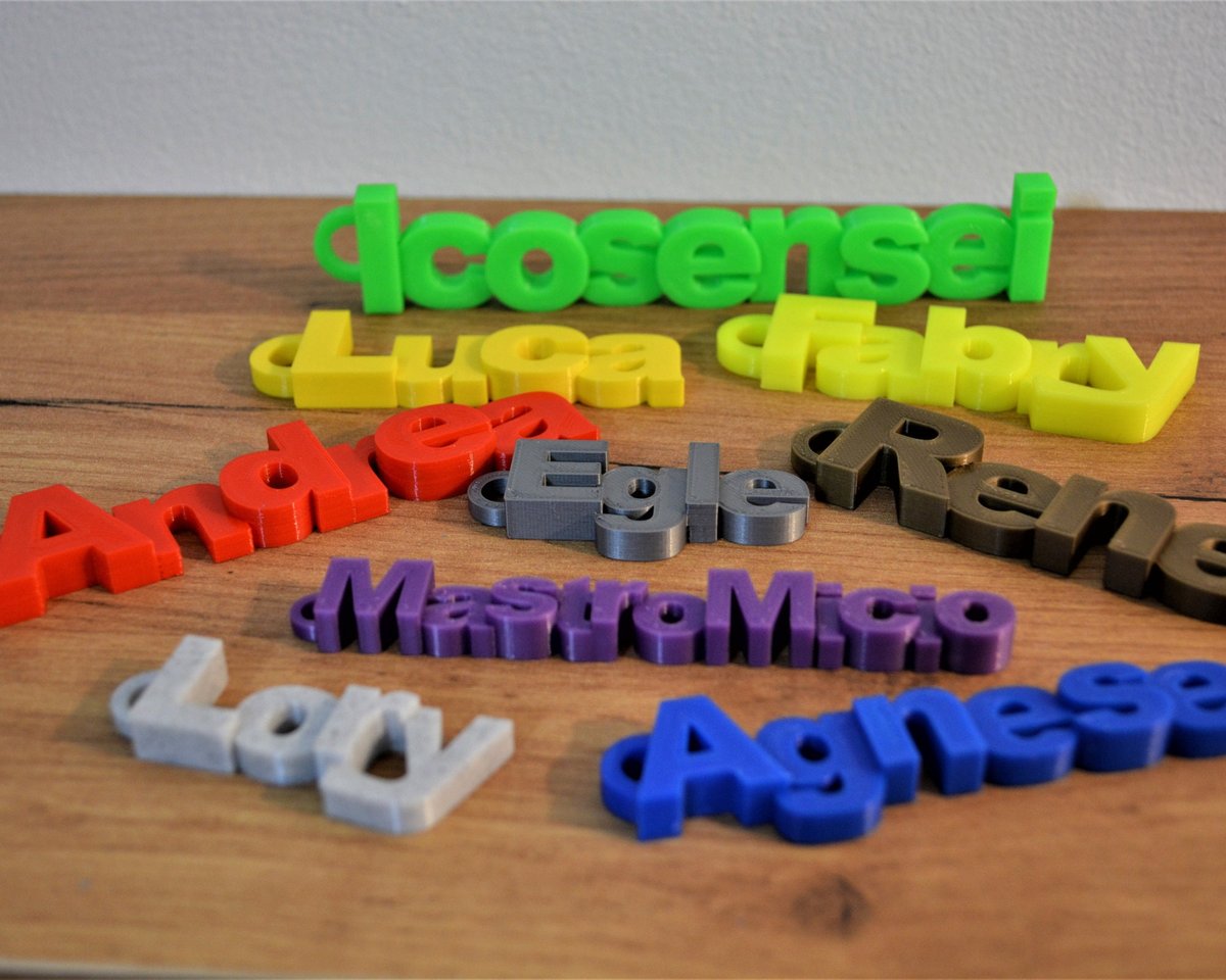 Custom Keychain and Keyring | 3D Printed | Personalised | Name Tags | School Bag | Party Bag | Stocking tag - Image 1