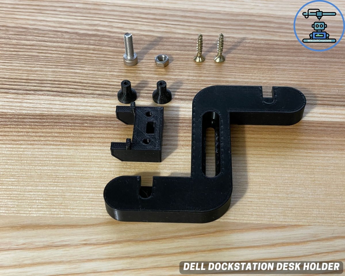 Desk Mount for Dell WD19TBS, WD19TB, WD19, WD19S, WD22TB4 - Docking Station Dell Desk Mounting Bracket - Image 4