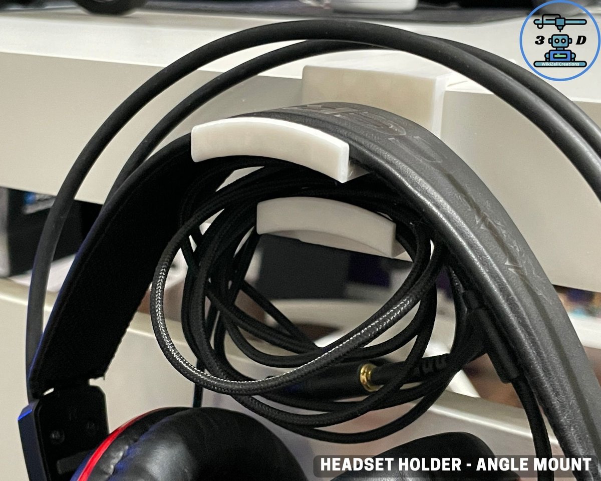 Headset Holder For Desk Minimalist design | Angle Headset holder | Headphone Stand Desk | Support Headset for Desk Angle | Headphone hook - Image 3
