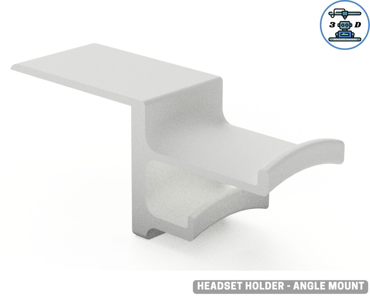 Headset Holder For Desk Minimalist design | Angle Headset holder | Headphone Stand Desk | Support Headset for Desk Angle | Headphone hook - Image 4