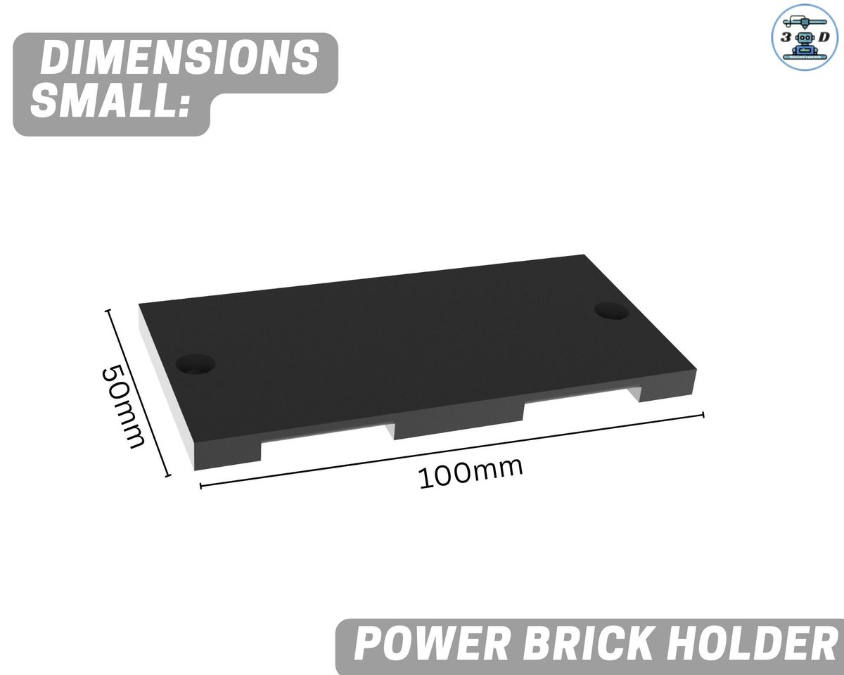 Mount for Power Bricks: Declutter Your Workspace - Image 4