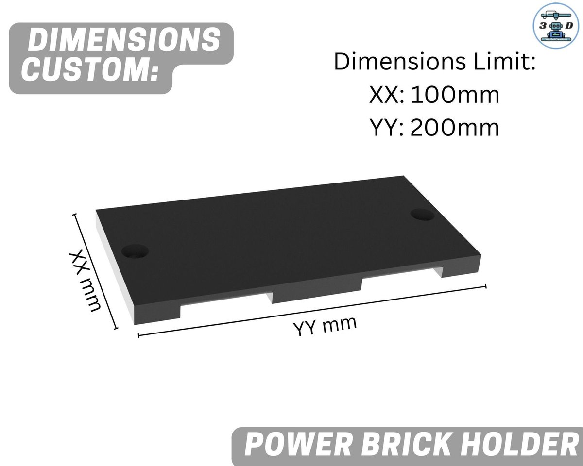 Mount for Power Bricks: Declutter Your Workspace - Image 6