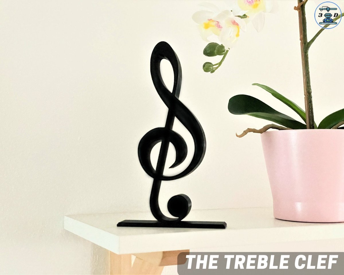 Musical Ornament, Music Teacher gift, Treble Clef, Music lover symbol, home decor - Image 1