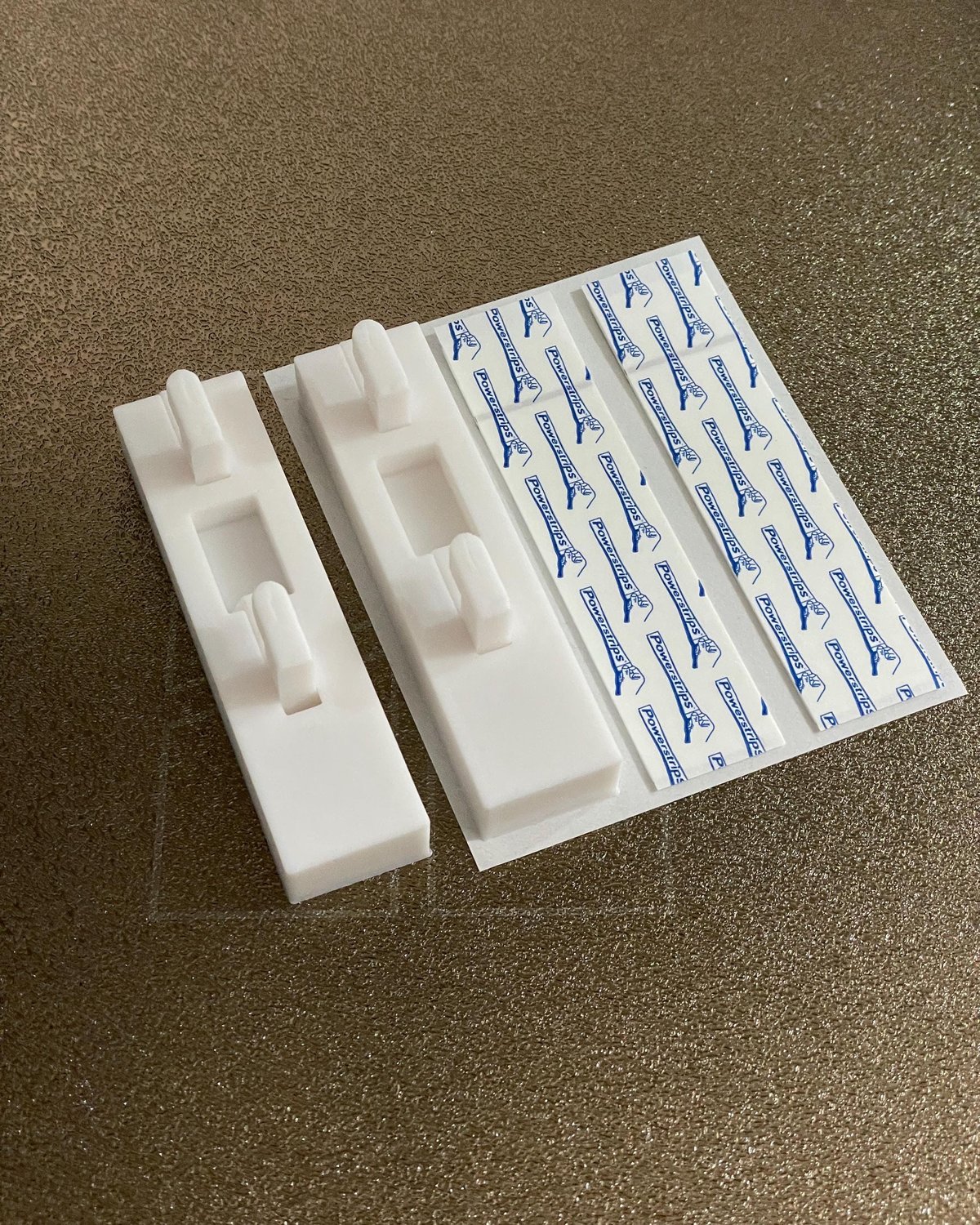 No-Drill IKEA Skådis Pegboard Wall Mount – 3D Printed Tesa Powerstrip Holder - Image 2