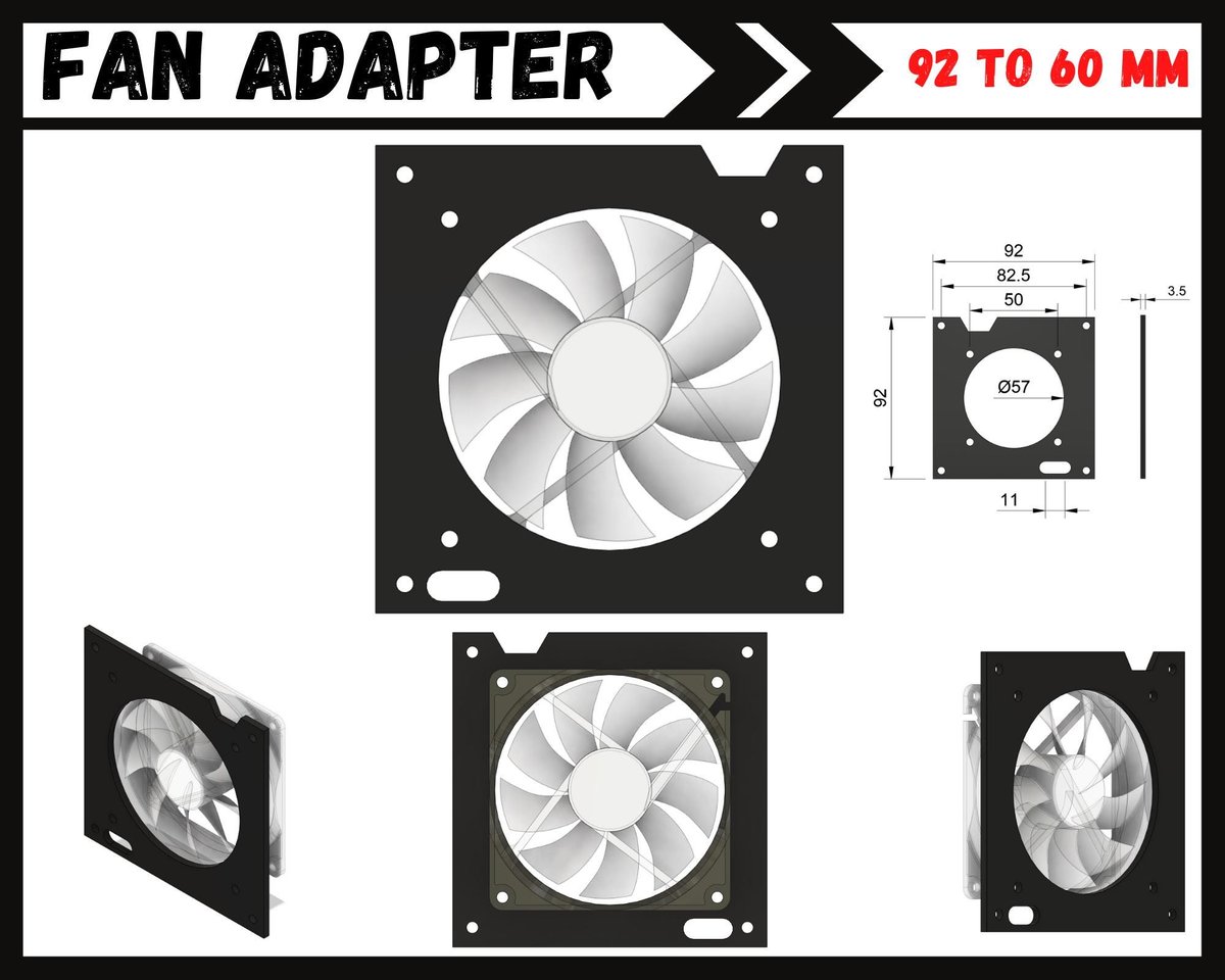 PC Fan Adapter – Versatile Sizes for Enhanced Cooling | Noctua Fan Adapter - Image 4