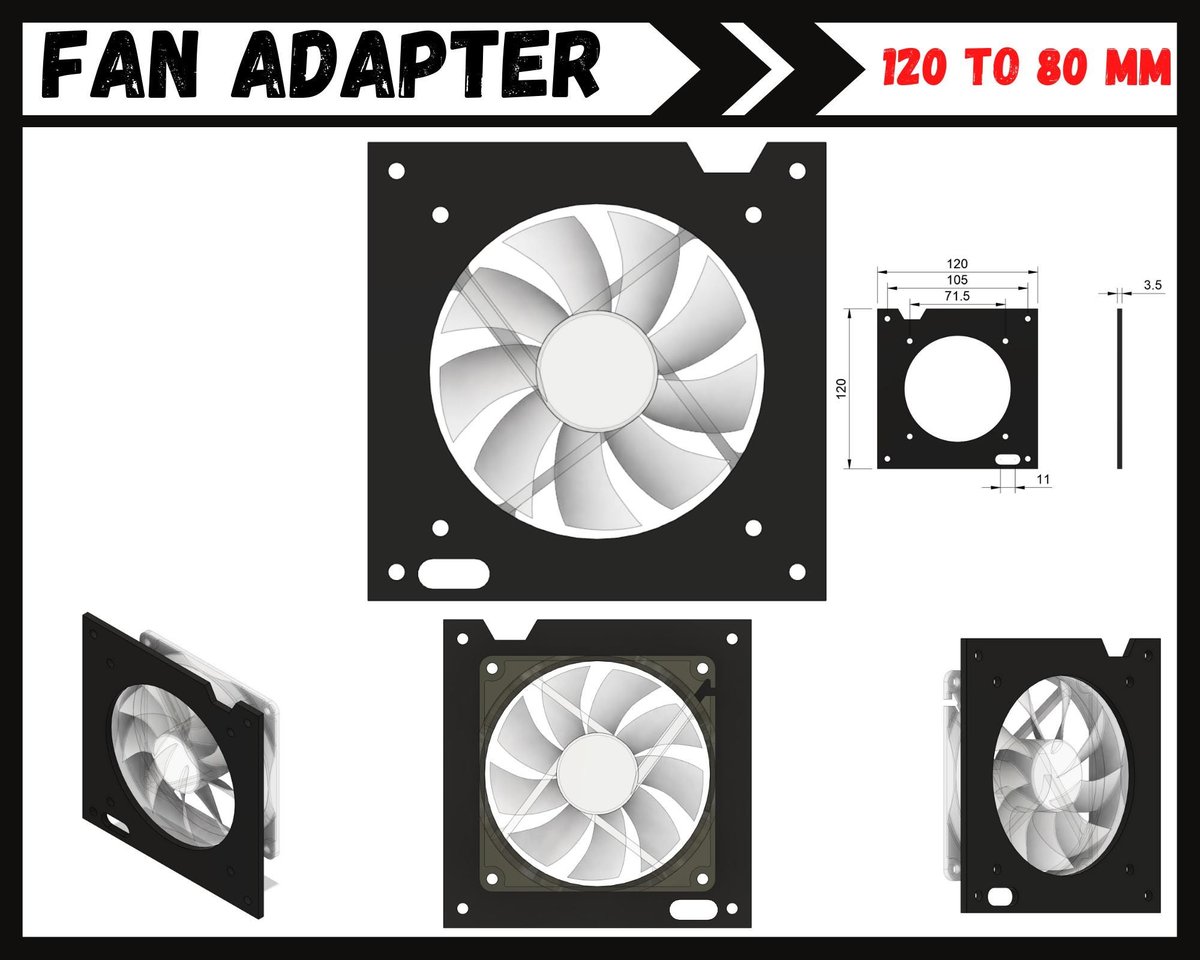 PC Fan Adapter – Versatile Sizes for Enhanced Cooling | Noctua Fan Adapter - Image 6