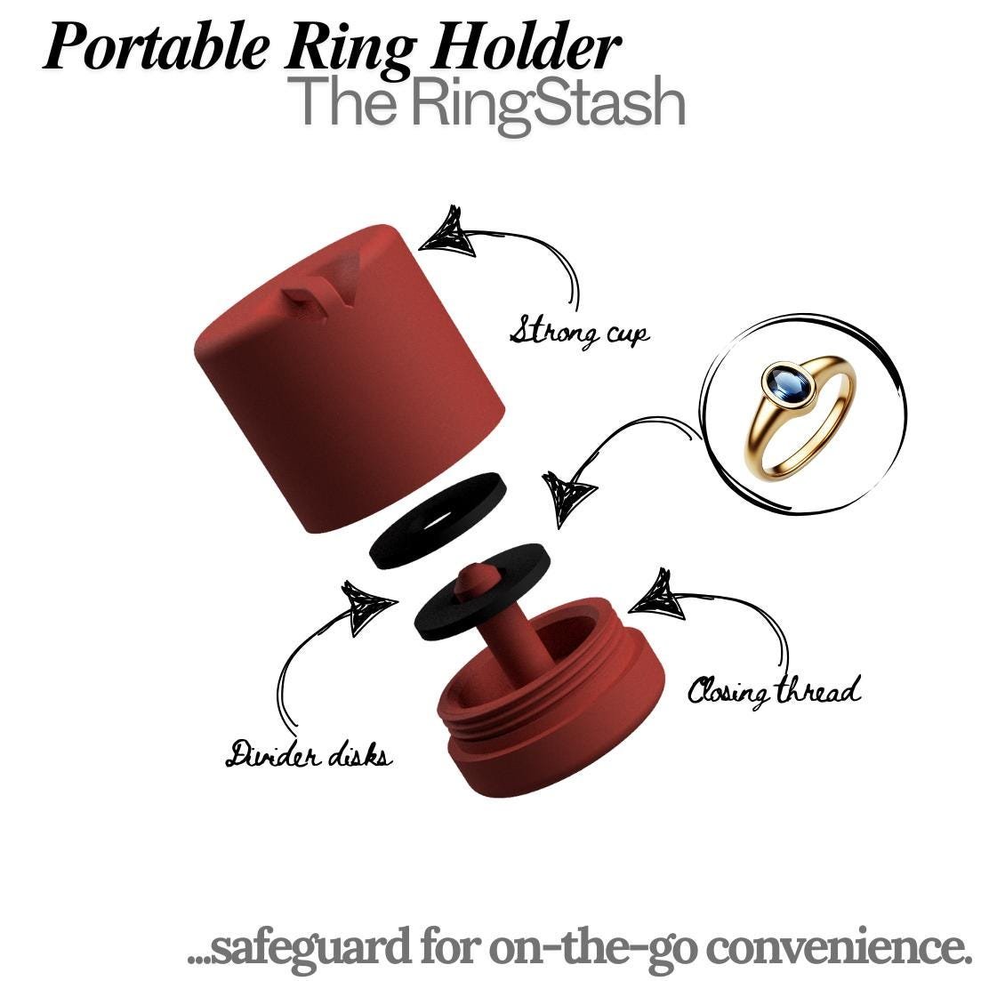 Portable Ring Holder & Travel Companion - The RingStash - Image 1