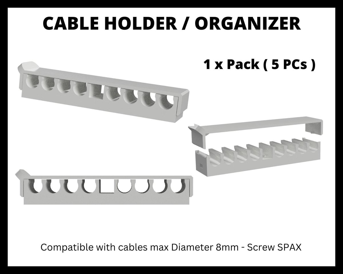 Sleek CableClip: Organize and Declutter Your Workspace | Cables Organizer - Image 1