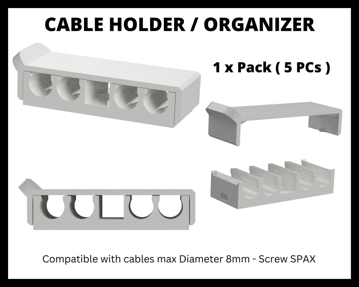 Sleek CableClip: Organize and Declutter Your Workspace | Cables Organizer - Image 2