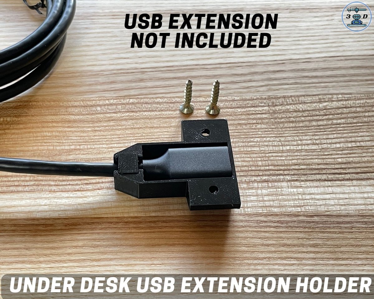 Under Desk USB extension Holder | USB desk organizer | UGREEN usb extension cable holder - Image 1