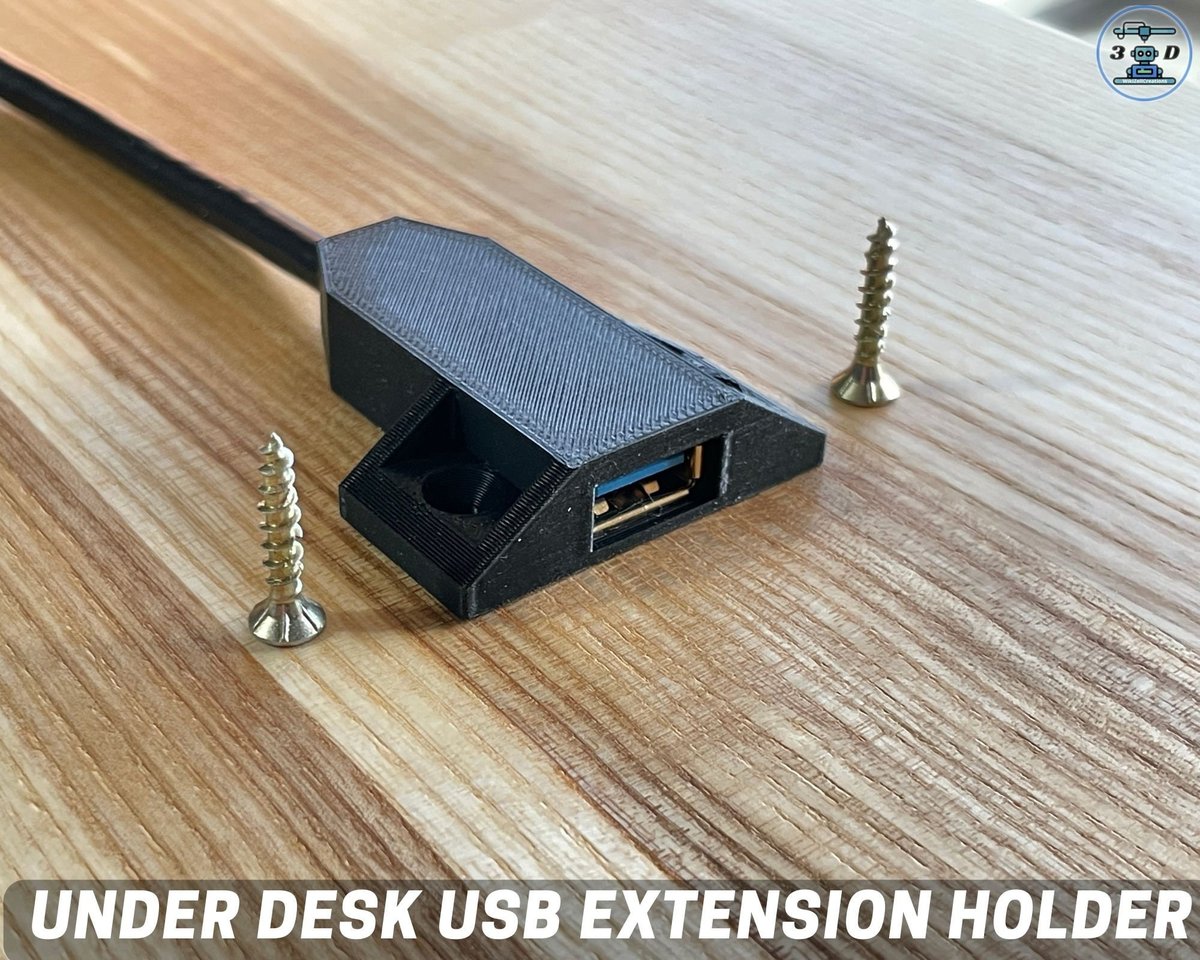 Under Desk USB extension Holder | USB desk organizer | UGREEN usb extension cable holder - Image 2