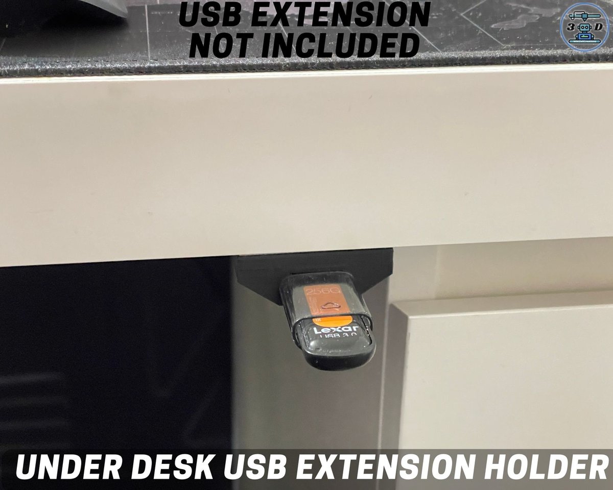 Under Desk USB extension Holder | USB desk organizer | UGREEN usb extension cable holder - Image 3